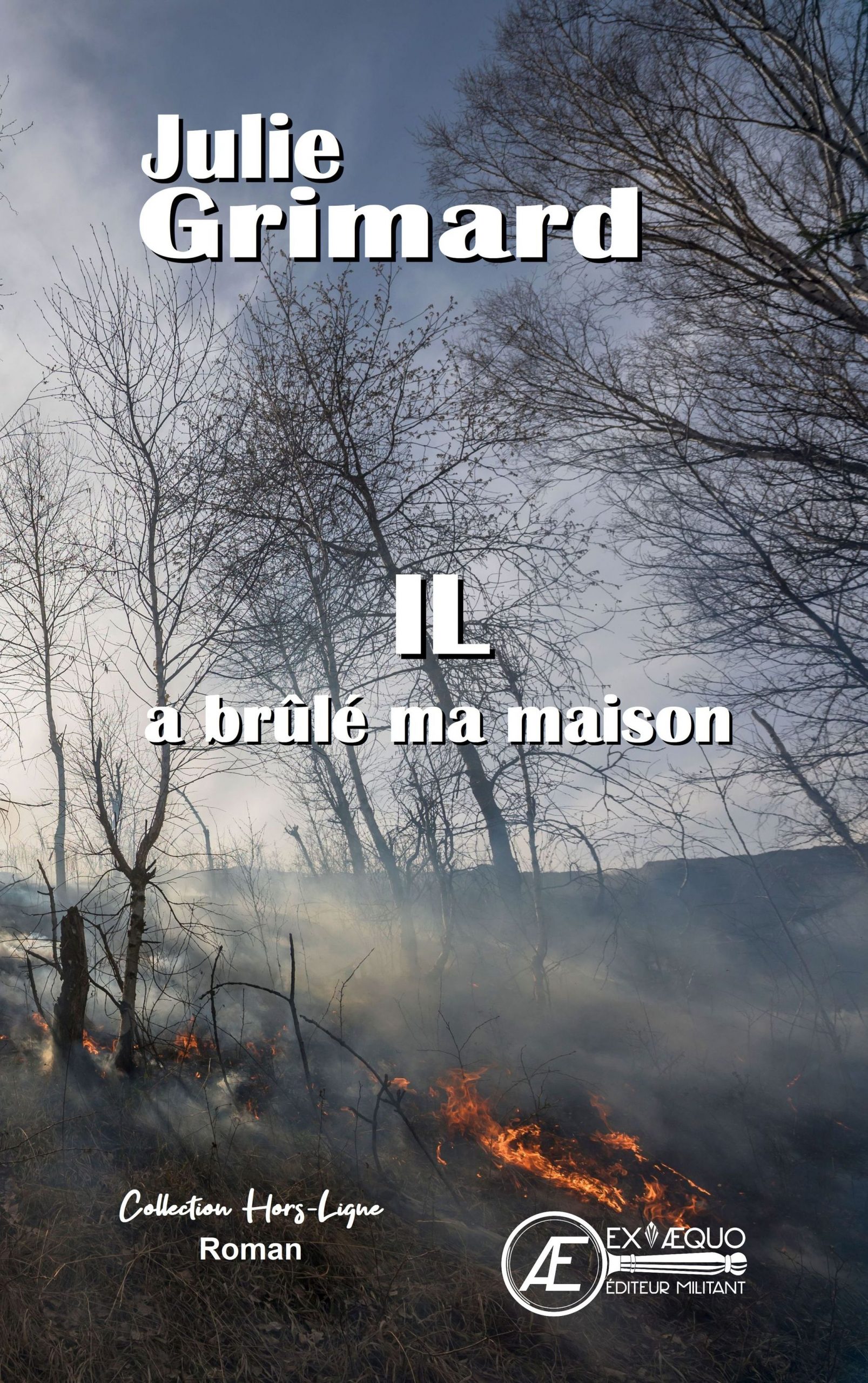 Couverture de Il a brûlé ma maison, de Julie Grimard