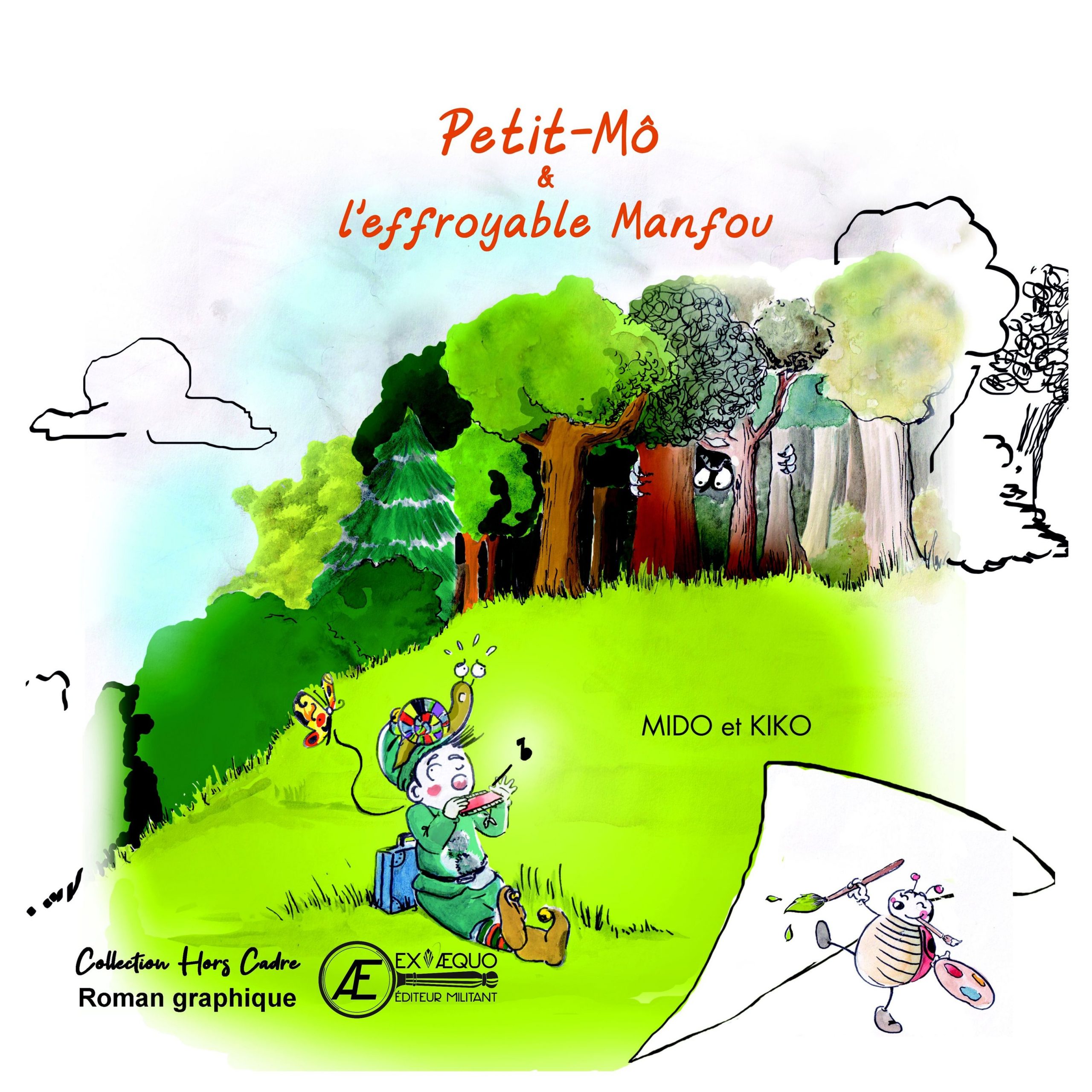 Couverture de Petit Mô et l&rsquo;effroyable Manfou, de Mido & Kiko