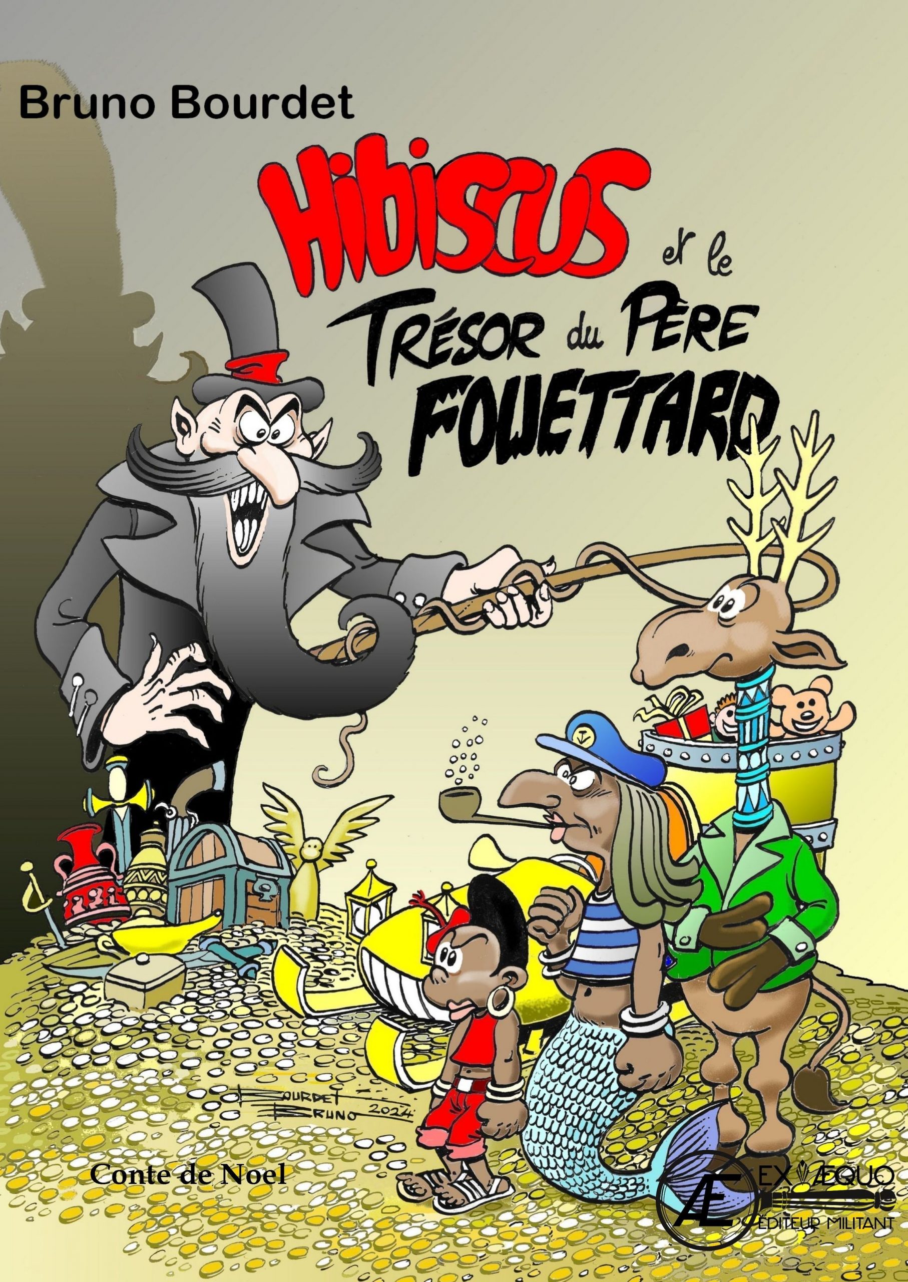 Couverture de Hibiscus et le trésor du Père Fouettard