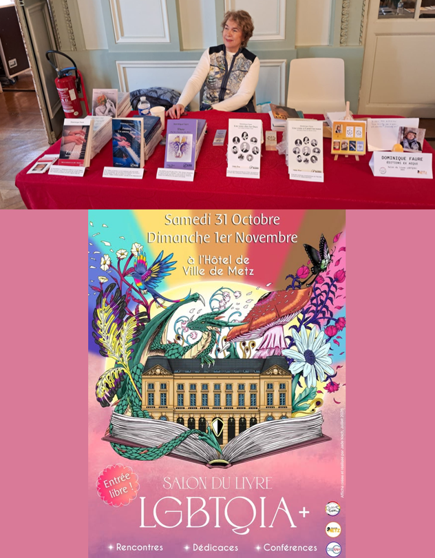 Illustration de Dominique Faure au salon LGBT de Metz